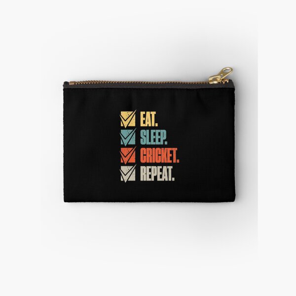 Item preview, Eat Sleep Cricket Repeat Funny Sport designed and sold by artworkbyrihen.