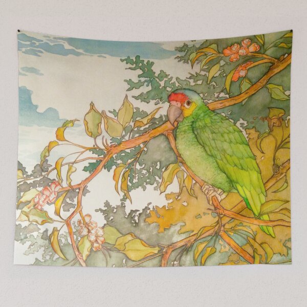Item preview, Red Lored Amazon Parrot Watercolor designed and sold by DesignCats.