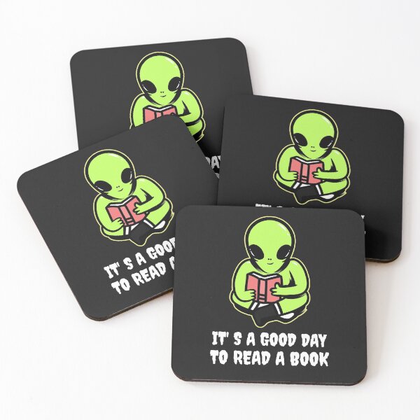 Item preview, It s a good day to read a book Funny Alien Reading a book Gift for book lovers designed and sold by TamGustam.