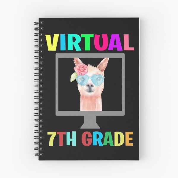 Item preview, Virtual 7th Grade - Distance Learning Llama Back to School designed and sold by binly123.