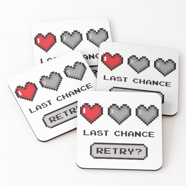Item preview, Retro gaming design with remaining lives heart. designed and sold by Crafteez.