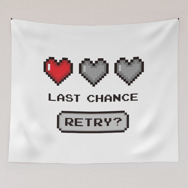 Item preview, Retro gaming design with remaining lives heart. designed and sold by Crafteez.