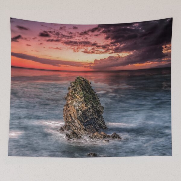 Item preview, Gwenfaens Pillar Rhoscolyn Anglesey Sunset designed and sold by AJEvans.