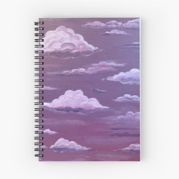Item preview, Purple Clouds Painting designed and sold by AbbyFagoArt.
