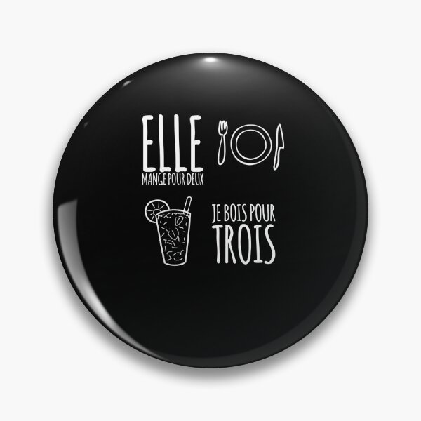 Item preview, She eats for two I drink for three funny couple designed and sold by joozybart.