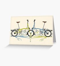 Brompton Bicycle Greeting Card