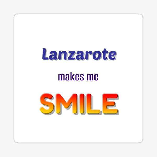 Item preview, Lanzarote makes me smile designed and sold by iCimages.net.