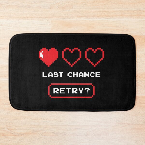 Item preview, Retro gaming design with remaining lives heart - black designed and sold by Crafteez.