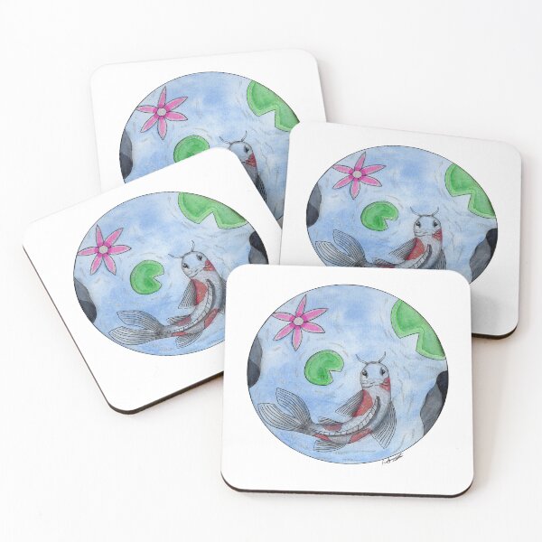 Item preview, Watercoloured painted Koi fish designed and sold by fayetheartist.
