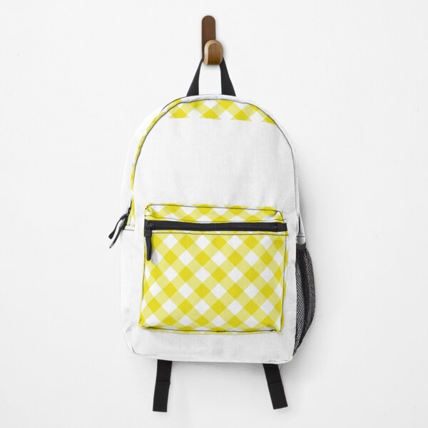 Item preview, Trendy Bright Yellow and White Cute Gingham Pattern designed and sold by GODS4US.
