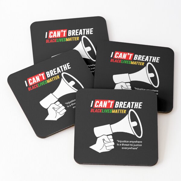 Item preview, I CAN'T BREATHE BLACK LIVES MATTER PROTEST designed and sold by DoodlrMob.