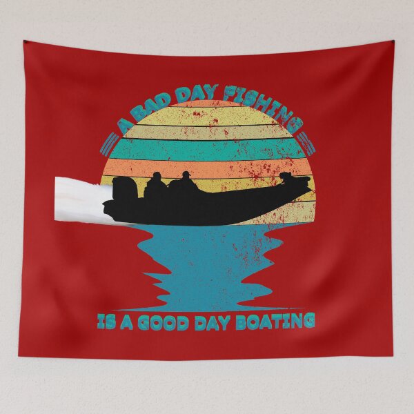 Item preview, Vintage Distressed Bad Day Fishing Boating designed and sold by CharJens.
