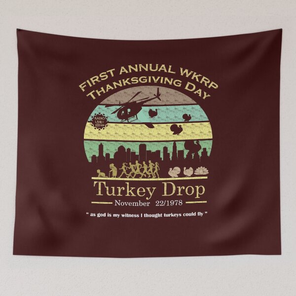 Item preview, funny turkey thanksgiving day wkrp  designed and sold by SRedha.