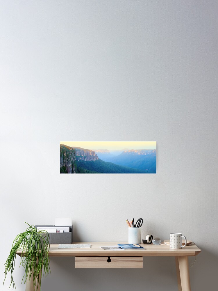 Thumbnail 2 of 3, Poster, Govetts Leap, Blue Mountains, New South Wales, Australia designed and sold by Chockstone.