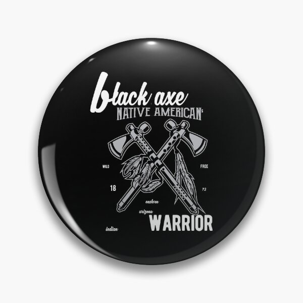 Item preview, Black Axe Native American Warrior - Awesome native American Gift designed and sold by Teenation9.