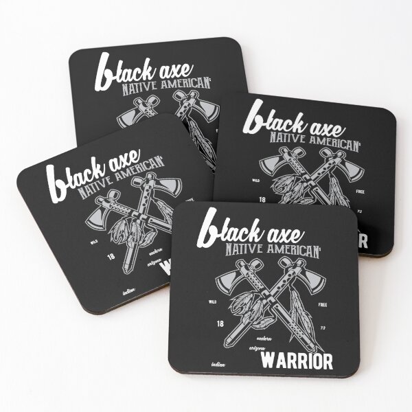 Item preview, Black Axe Native American Warrior - Awesome native American Gift designed and sold by Teenation9.