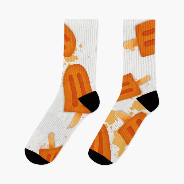 Item preview, Orange Popsicle Pattern  designed and sold by GraphicsbyNel.