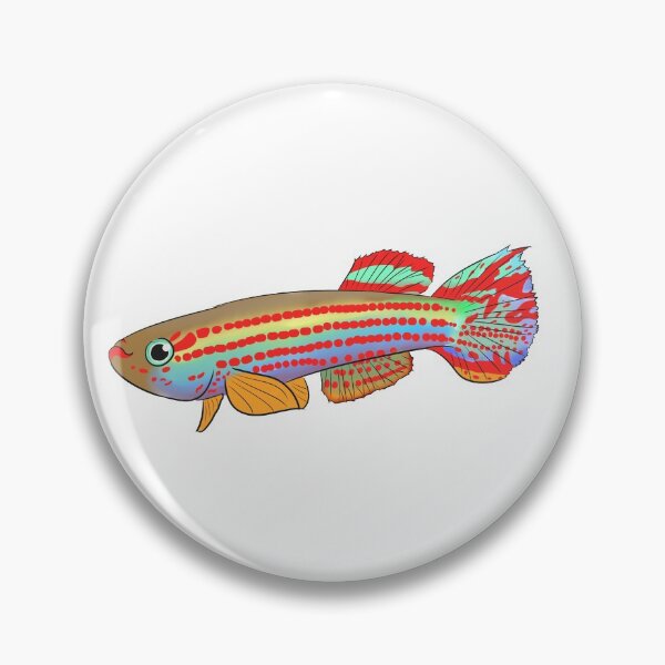 Item preview, Red Striped Killi Fish designed and sold by Iyuda.
