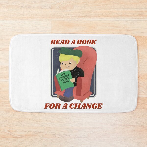 Item preview, read a book funny dark humour design featuring a kid with a satanic book designed and sold by PabsCellaneous.
