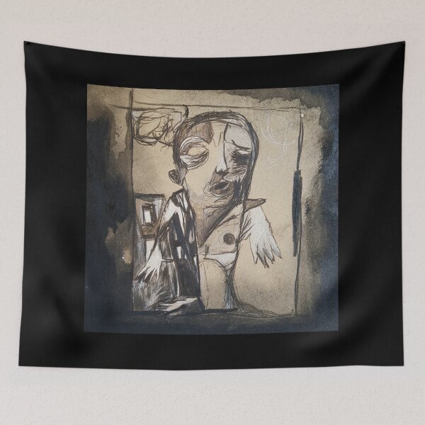 Item preview, Expressionist Portrait designed and sold by DustyRabbits.