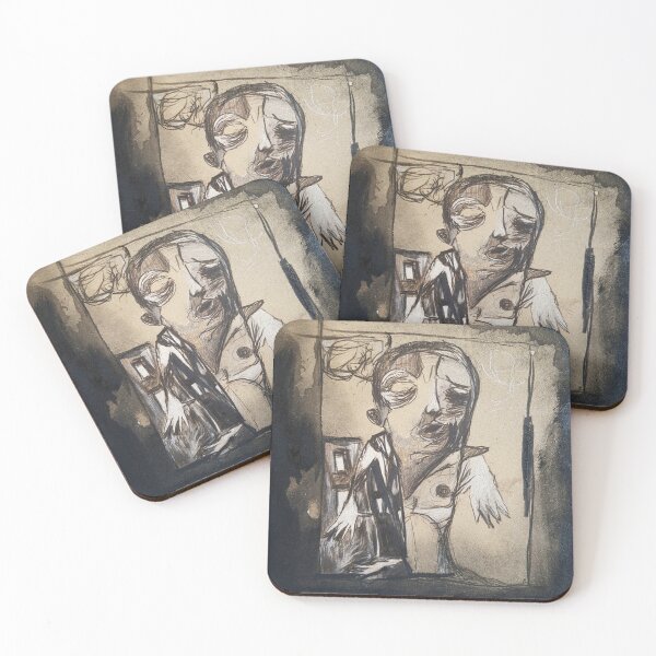 Item preview, Expressionist Portrait designed and sold by DustyRabbits.