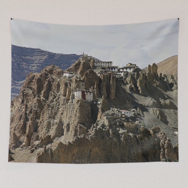 Item preview, Mountain Buddhist Monastery, Picturesque Himalayan Landscape designed and sold by worldways.