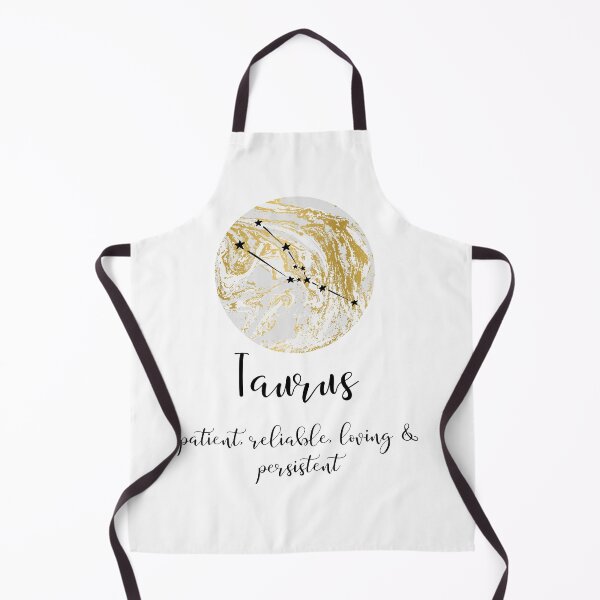 Item preview, Taurus Zodiac Sign Gold with Black Constellation and Attributes designed and sold by TriadArtDesign.