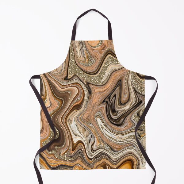 Item preview, Golden Marble Swirls with Glitter designed and sold by WisdomInspired.