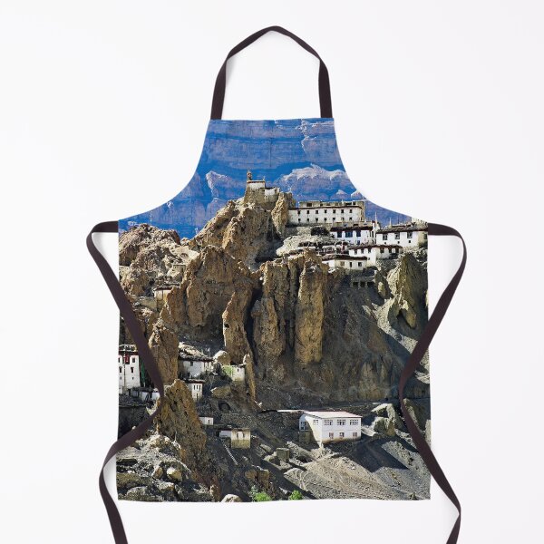 Item preview, Picturesque Tibetan Mountain Buddhist Monastery, Himalayan Landscape designed and sold by worldways.