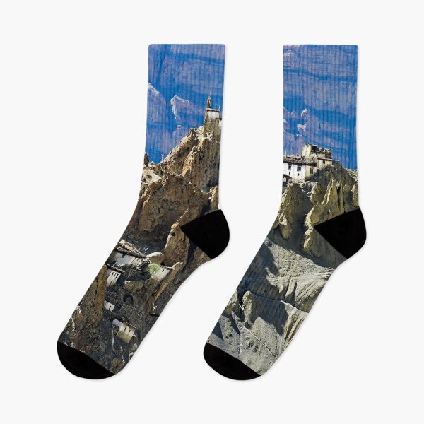 Item preview, Picturesque Tibetan Mountain Buddhist Monastery, Himalayan Landscape designed and sold by worldways.