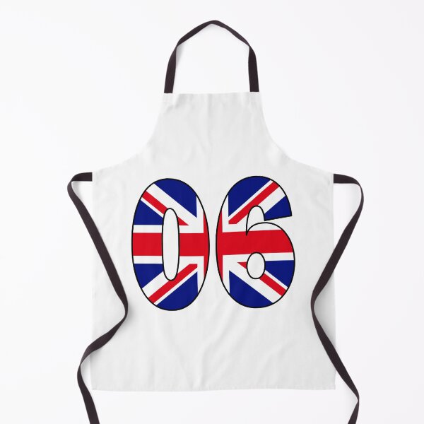 Item preview, Number 06 with UK flag on the background designed and sold by AllShirts21.