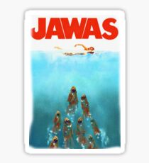 funny star wars jawas tshirt Sticker