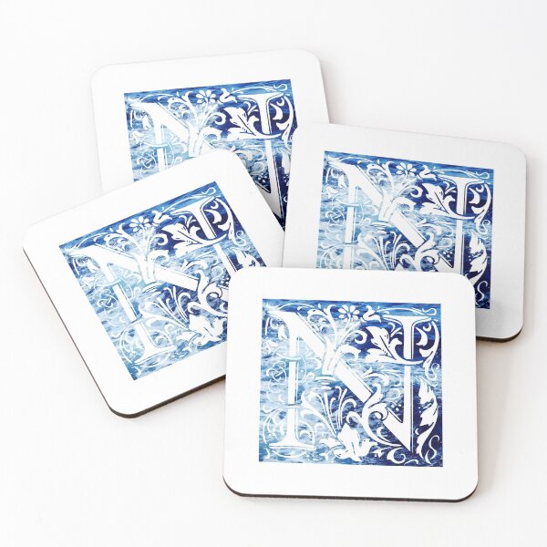 Artikelvorschau, Der Buchstabe N Blue Ocean Waves entworfen und verkauft von yacine12353.
