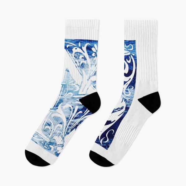Item preview, The Letter N Blue Ocean Waves  designed and sold by yacine12353.