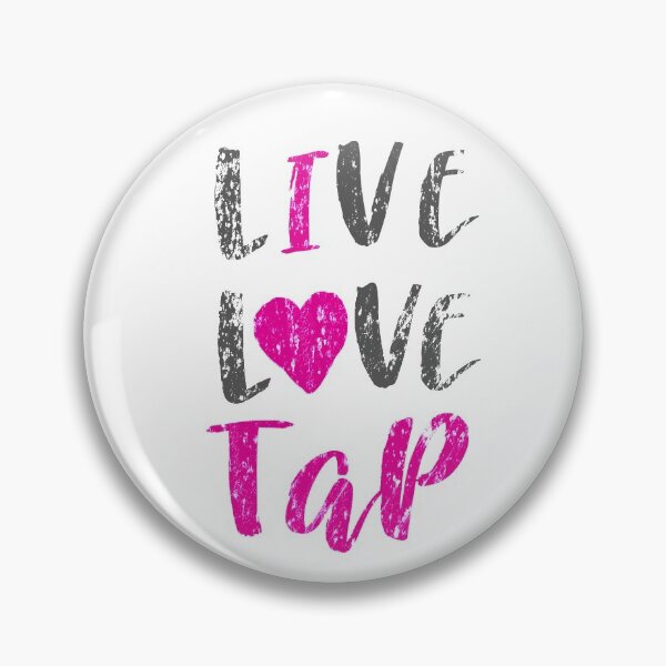 Artikelvorschau, Live Love Tap mit rosa Herz. Stepptanz Design. Das beste lustige Geschenk für jeden Tänzer! Stepptanzkunst, #tapdanceart, Steppfam entworfen und verkauft von TAP-DANCE-ART.