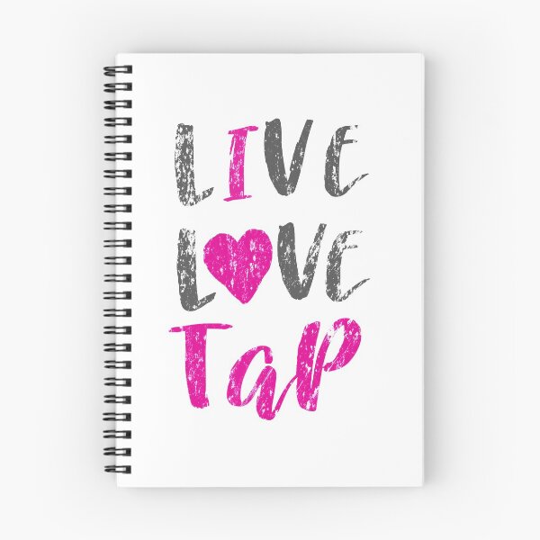 Item preview, Live Love Tap with pink heart. tap dancing design. The best fun gift for any dancer! tap dance art, #tapdanceart, tap fam designed and sold by TAP-DANCE-ART.
