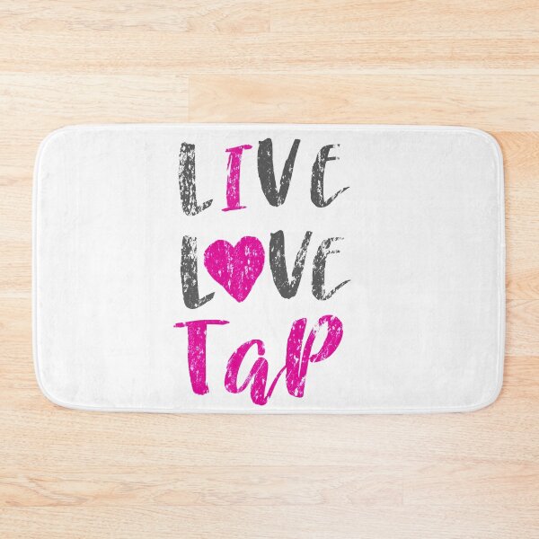 Item preview, Live Love Tap with pink heart. tap dancing design. The best fun gift for any dancer! tap dance art, #tapdanceart, tap fam designed and sold by TAP-DANCE-ART.