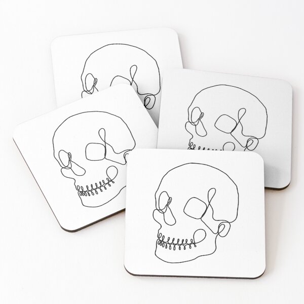 Item preview, One Line Minimalist Skull designed and sold by lyvibrienne.