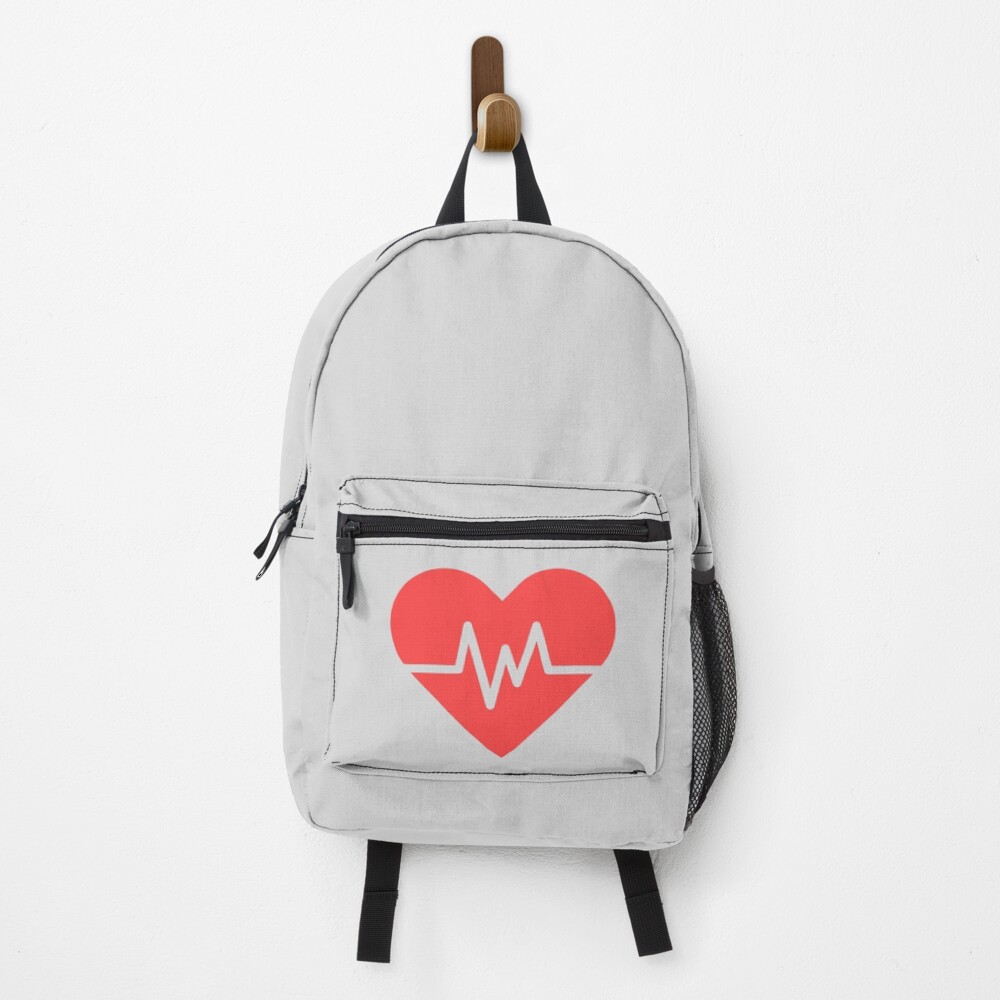 "Großes rotes Herz mit Puls" Rucksack von RainbowBudgie | Redbubble