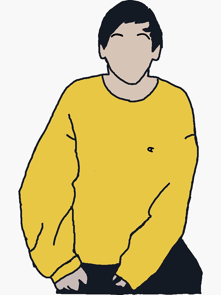 Louis Tomlinson with yellow hoodie