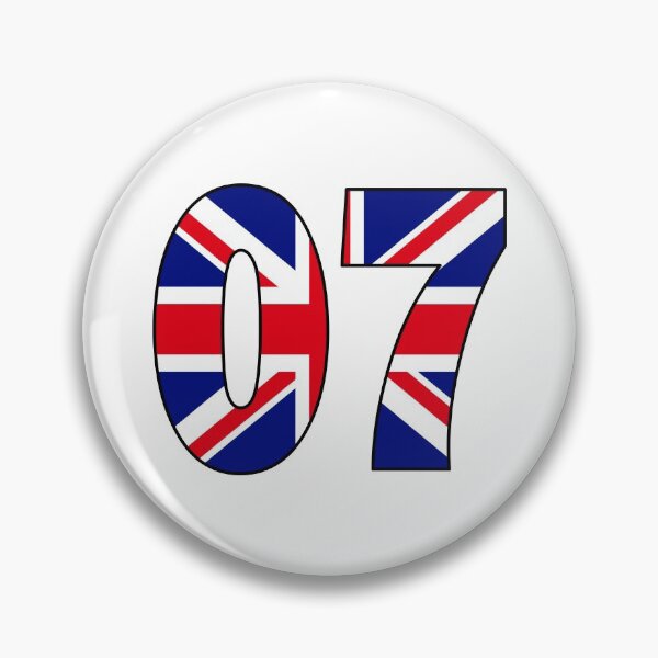 Item preview, Number 07 with UK flag on the background designed and sold by AllShirts21.