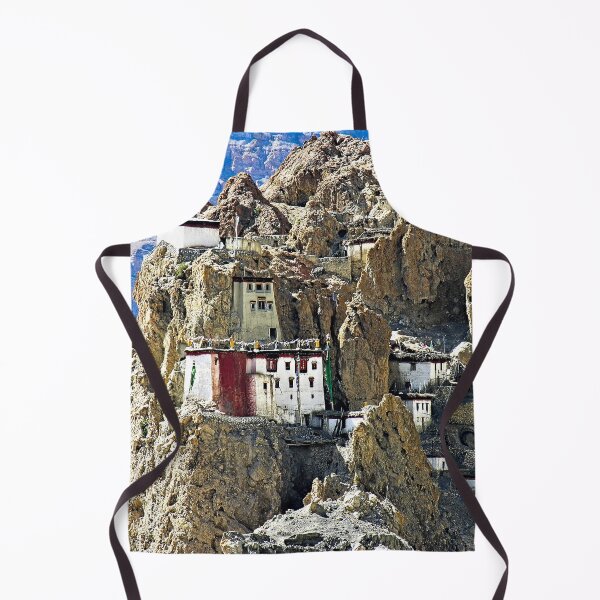 Item preview, Picturesque Mountain Tibetan Buddhist Monastery, Himalayan Landscape designed and sold by worldways.