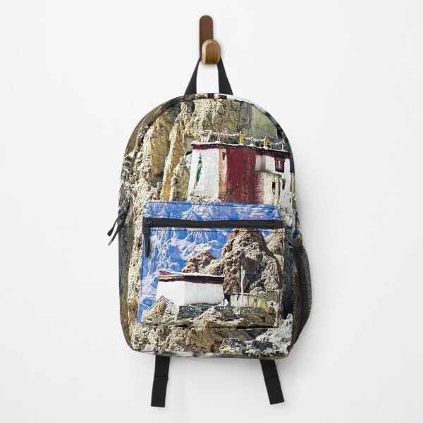 Item preview, Picturesque Mountain Tibetan Buddhist Monastery, Himalayan Landscape designed and sold by worldways.