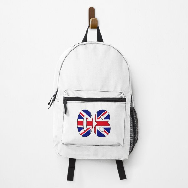 Item preview, Number 08 with UK flag on the background designed and sold by AllShirts21.