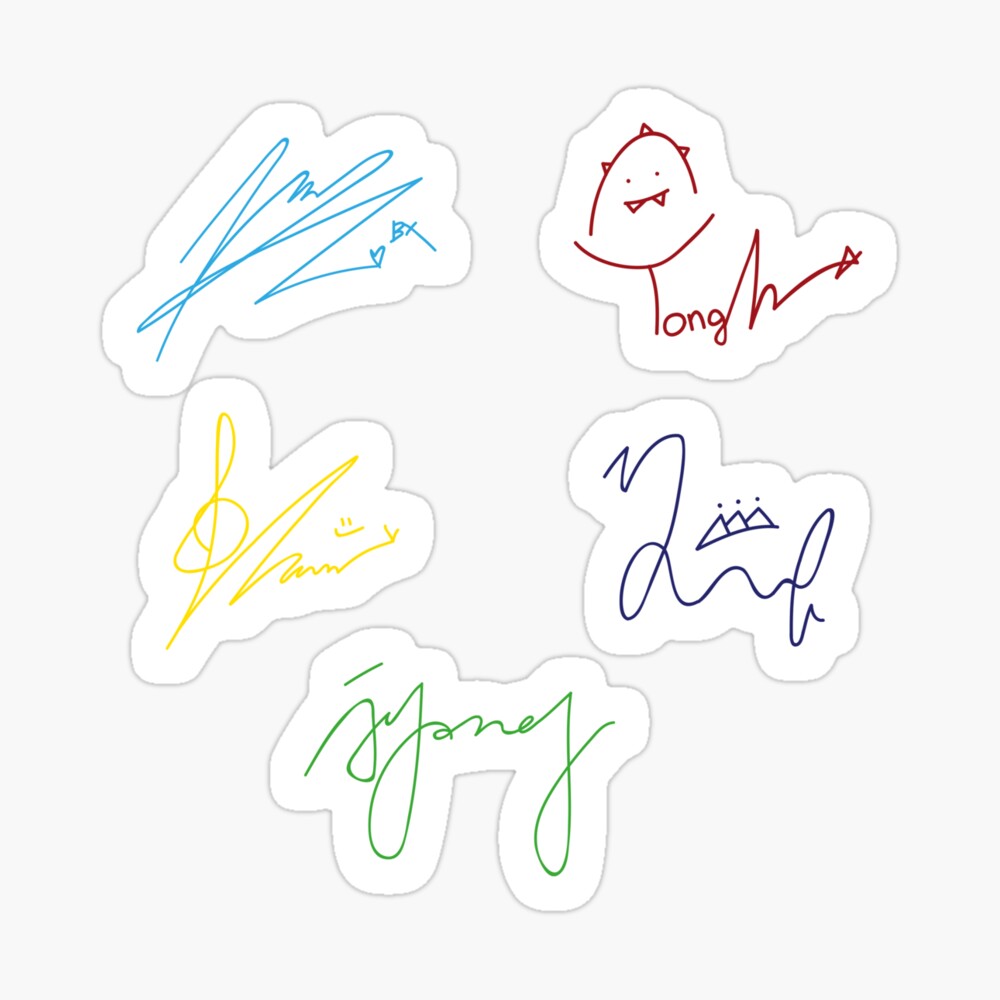 CIX signature stickers (color ver.)