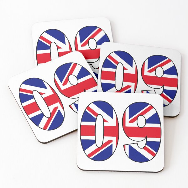 Item preview, Number 09 with UK flag on the background designed and sold by AllShirts21.