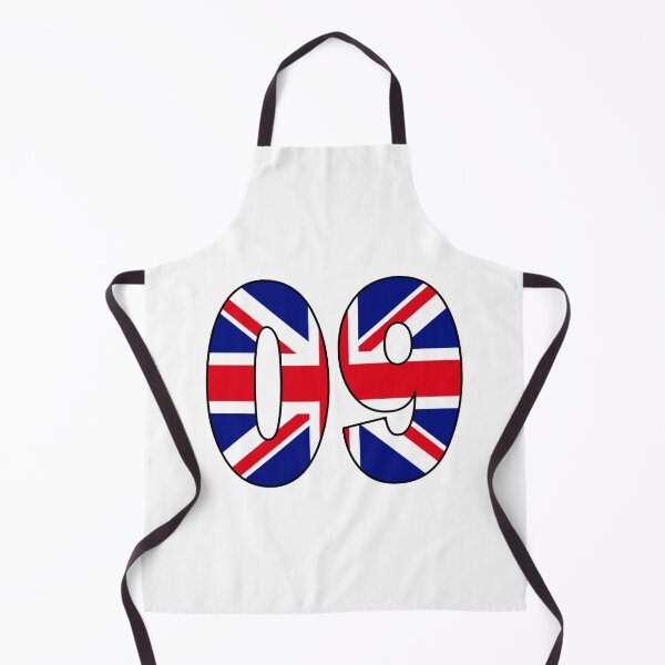 Item preview, Number 09 with UK flag on the background designed and sold by AllShirts21.