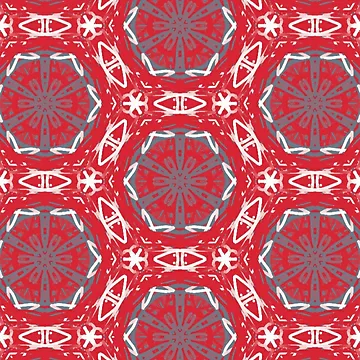 Artwork thumbnail, Red based pattern by Keyperboo
