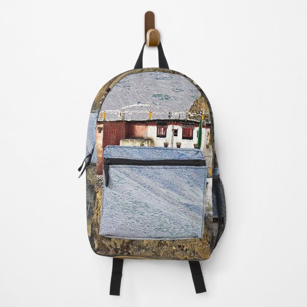 Item preview, Tibetan Buddhist Monastery, Himalayan Mountains Landscape designed and sold by worldways.