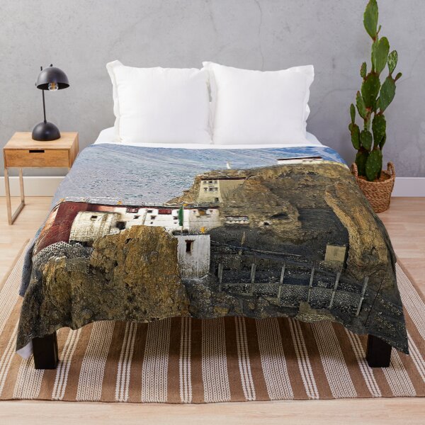 Item preview, Tibetan Buddhist Monastery, Himalayan Mountains Landscape designed and sold by worldways.